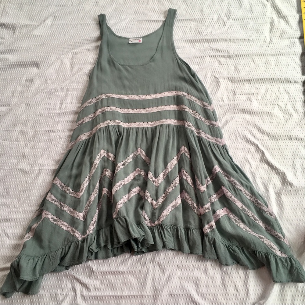 Free People Intimately Voile & Lace Trapeze Slip